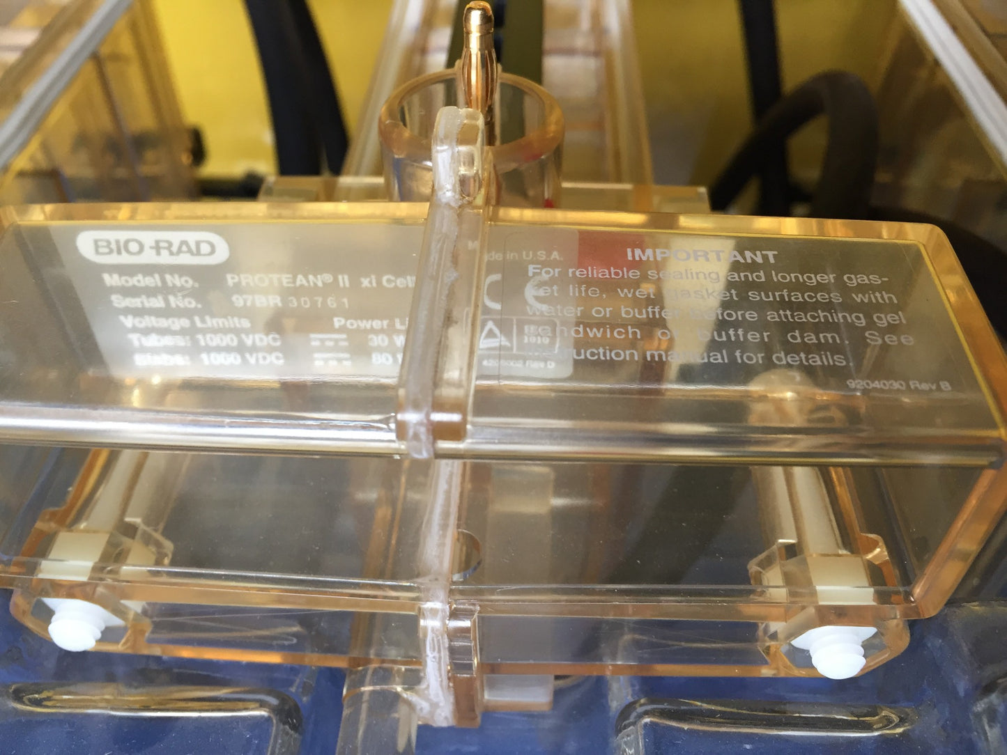 LARGE PERFECT CONDITION BIO-RAD PROTEAN II xi CELL ELECTROPHORESIS GEL FREE SHIP