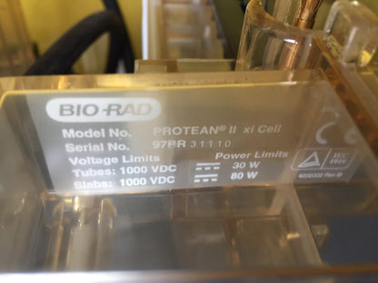 LARGE PERFECT CONDITION BIO-RAD PROTEAN II xi CELL ELECTROPHORESIS GEL FREE SHIP