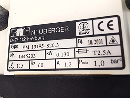 EDWARDS KNF NEUBERGER LABOPORT PM 13195-820.3 VACUUM PUMP WATCH VIDEO FREE SHIP