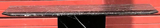 BLACK MARBLE TABLE CONSOLE with Base FREE SHIP
