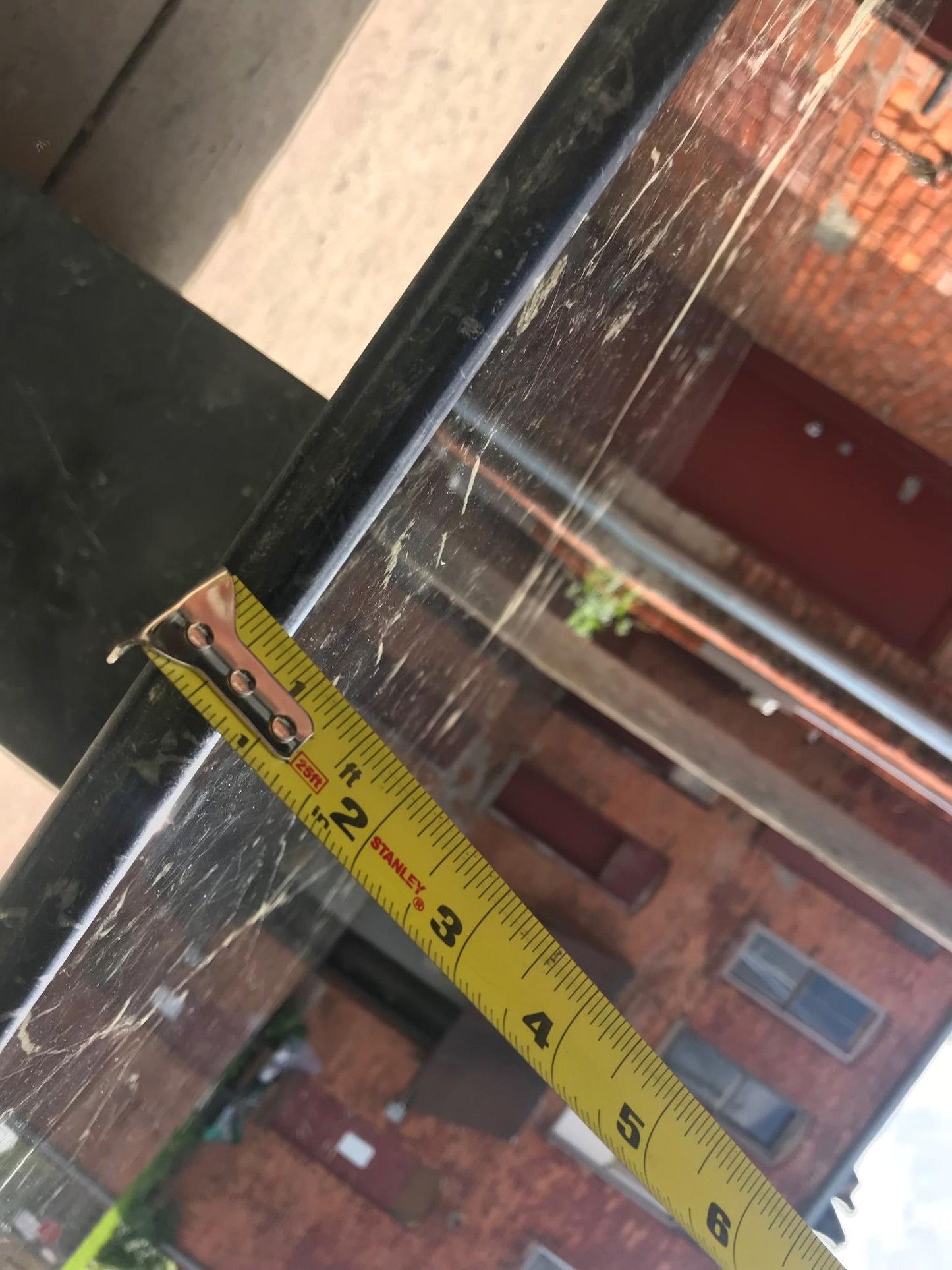 BLACK MARBLE TABLE CONSOLE with Base FREE SHIP