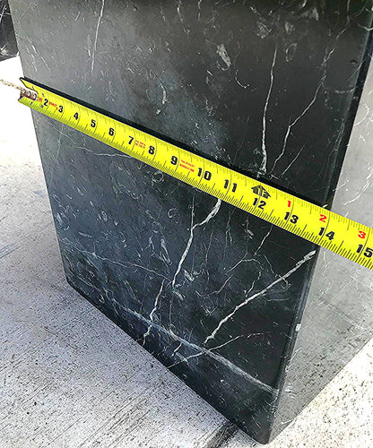BLACK MARBLE TABLE CONSOLE with Base FREE SHIP