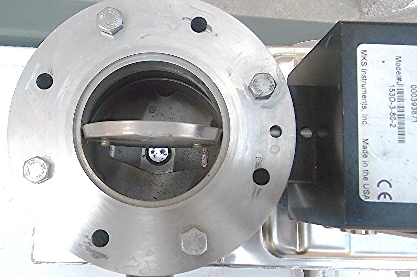 MKS TYPE 153 153D-3-80-2 Throttle Valve Controller Control Working Great Wafer