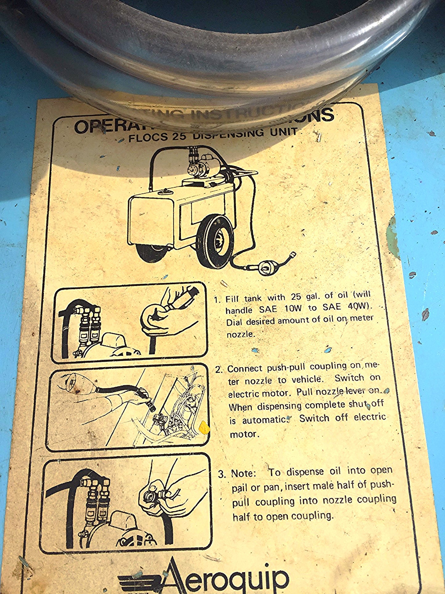 EATON AEROQUIP FAST LUBE OIL CHANGE FLOCS Speed Oil Recovery System FREE SHIPPIN