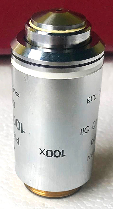 NIKON PLAN APO 100X/1.40 OIL WD 0.13 OBJECTIVE Eclipse Microscope E200 E400 E600