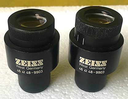 PAIR of ZEISS 45 41 48-9903 Kpl-W 12,5 x/20 EYEPIECEs for MICROSCOPE