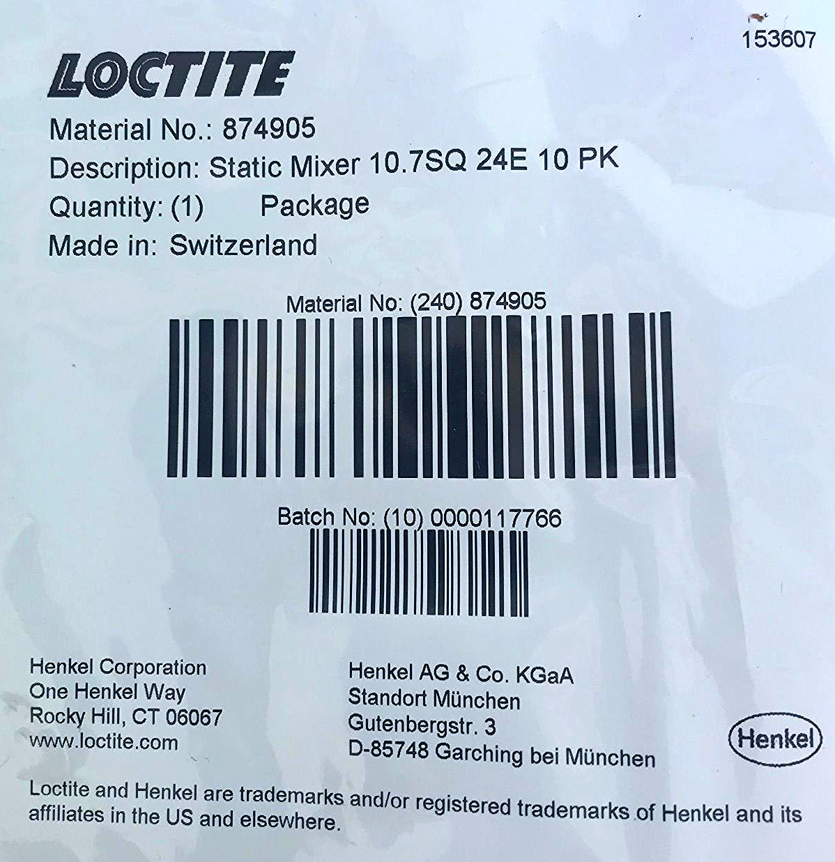LOCTITE SI 5606 SILICONE ELASTIC ADHESIVE USE BY 05/18 w STATIC MIXER FREE SHIP