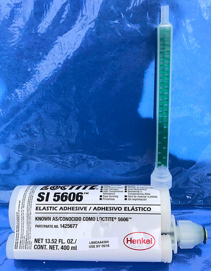 LOCTITE SI 5606 SILICONE ELASTIC ADHESIVE USE BY 05/18 w STATIC MIXER FREE SHIP