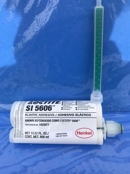LOCTITE SI 5606 SILICONE ELASTIC ADHESIVE USE BY 05/18 w STATIC MIXER FREE SHIP