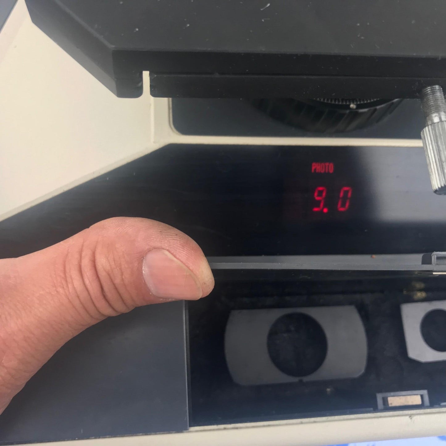 NIKON MICROPHOT TRINOCULAR MICROSCOPE STAGE MOUNT EYEPIECE PFX SHUTTER FREE SHIP