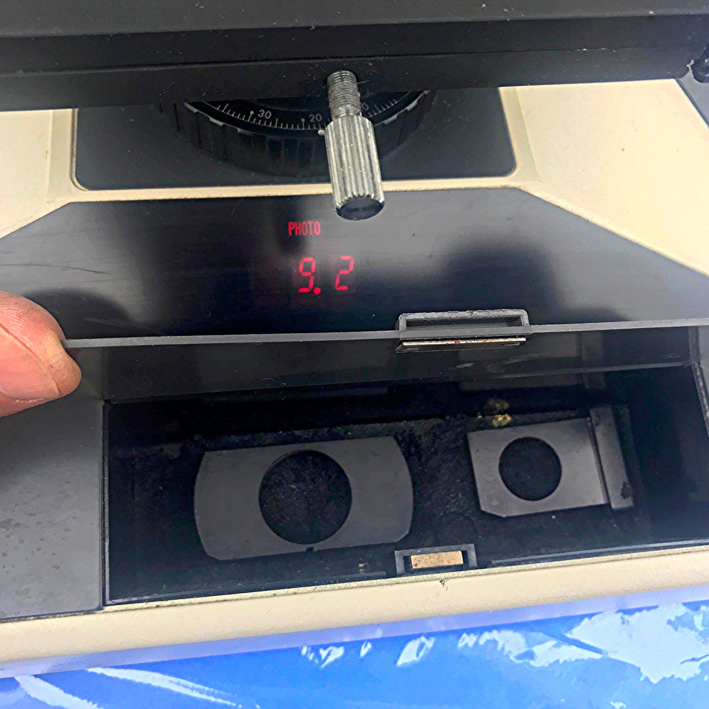 NIKON MICROPHOT TRINOCULAR MICROSCOPE STAGE MOUNT EYEPIECE PFX SHUTTER FREE SHIP