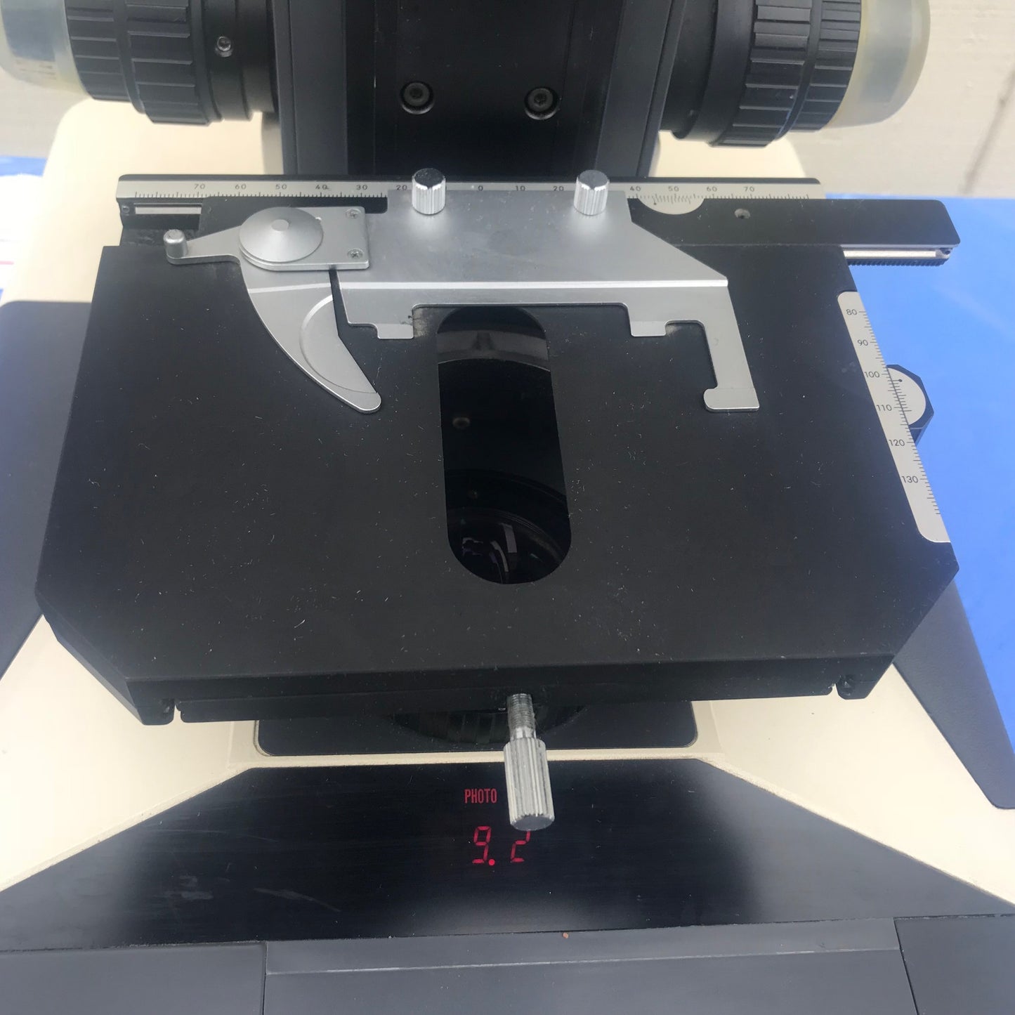 NIKON MICROPHOT TRINOCULAR MICROSCOPE STAGE MOUNT EYEPIECE PFX SHUTTER FREE SHIP