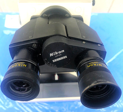 NIKON MICROPHOT TRINOCULAR MICROSCOPE STAGE MOUNT EYEPIECE PFX SHUTTER FREE SHIP