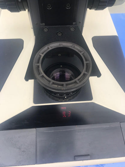 NIKON MICROPHOT TRINOCULAR MICROSCOPE STAGE MOUNT EYEPIECE PFX SHUTTER FREE SHIP