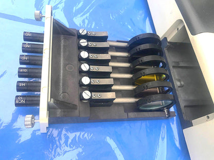 NIKON MICROPHOT TRINOCULAR MICROSCOPE STAGE MOUNT EYEPIECE PFX SHUTTER FREE SHIP