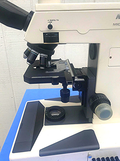 NIKON MICROPHOT TRINOCULAR MICROSCOPE STAGE MOUNT EYEPIECE PFX SHUTTER FREE SHIP