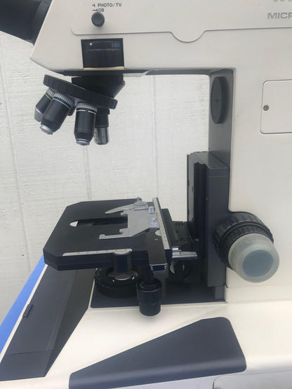 NIKON MICROPHOT TRINOCULAR MICROSCOPE STAGE MOUNT EYEPIECE PFX SHUTTER FREE SHIP