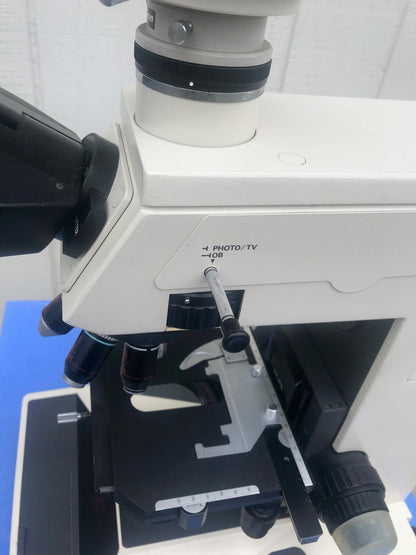 NIKON MICROPHOT TRINOCULAR MICROSCOPE STAGE MOUNT EYEPIECE PFX SHUTTER FREE SHIP