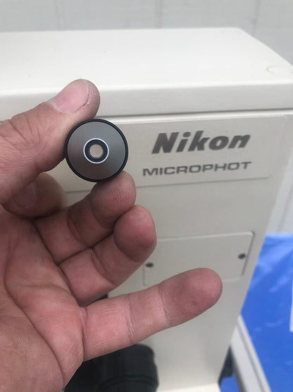 NIKON MICROPHOT TRINOCULAR MICROSCOPE STAGE MOUNT EYEPIECE PFX SHUTTER FREE SHIP