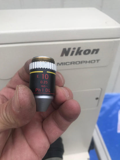 NIKON MICROPHOT TRINOCULAR MICROSCOPE STAGE MOUNT EYEPIECE PFX SHUTTER FREE SHIP