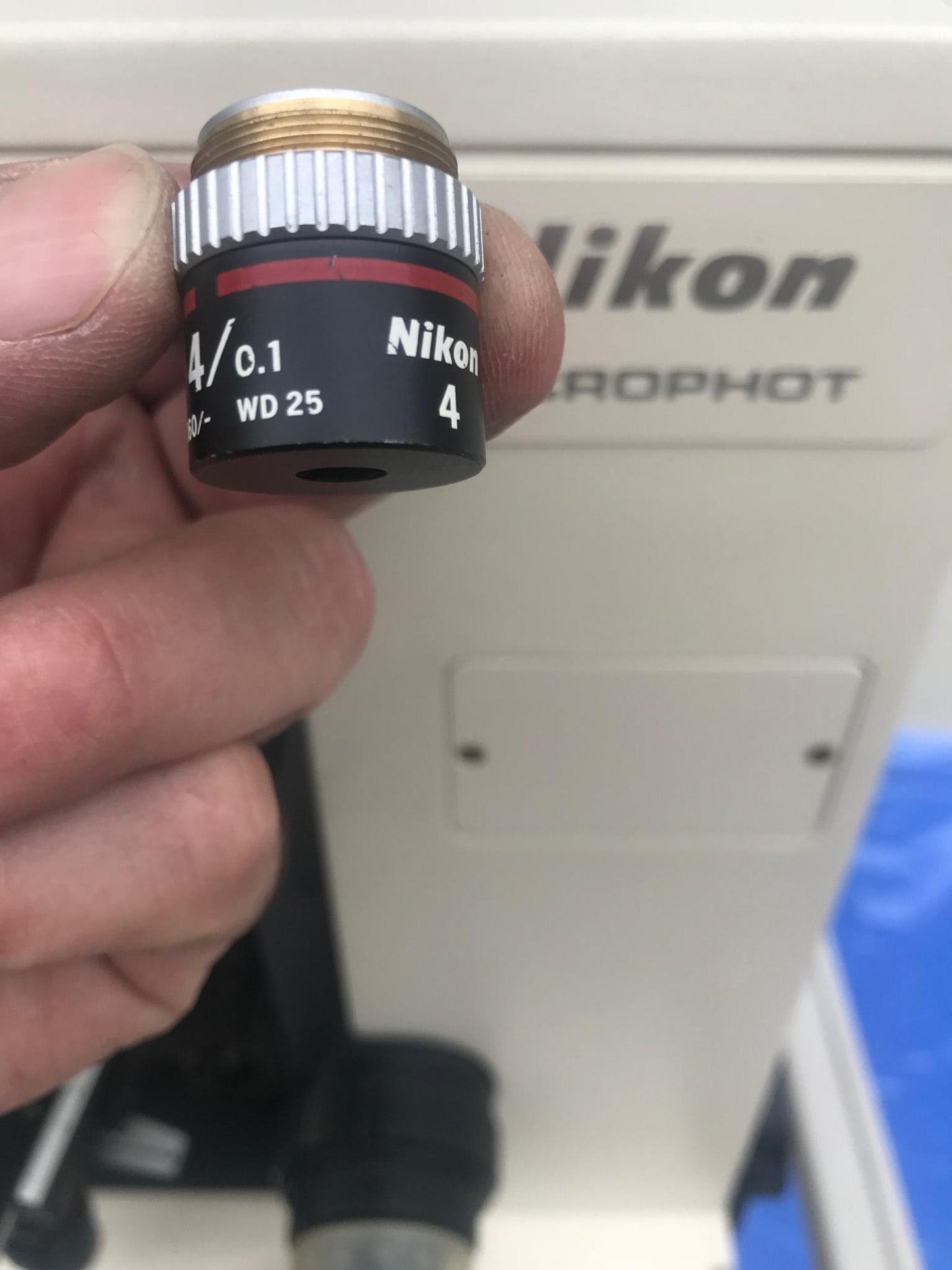 NIKON MICROPHOT TRINOCULAR MICROSCOPE STAGE MOUNT EYEPIECE PFX SHUTTER FREE SHIP