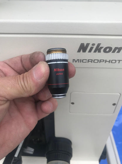 NIKON MICROPHOT TRINOCULAR MICROSCOPE STAGE MOUNT EYEPIECE PFX SHUTTER FREE SHIP