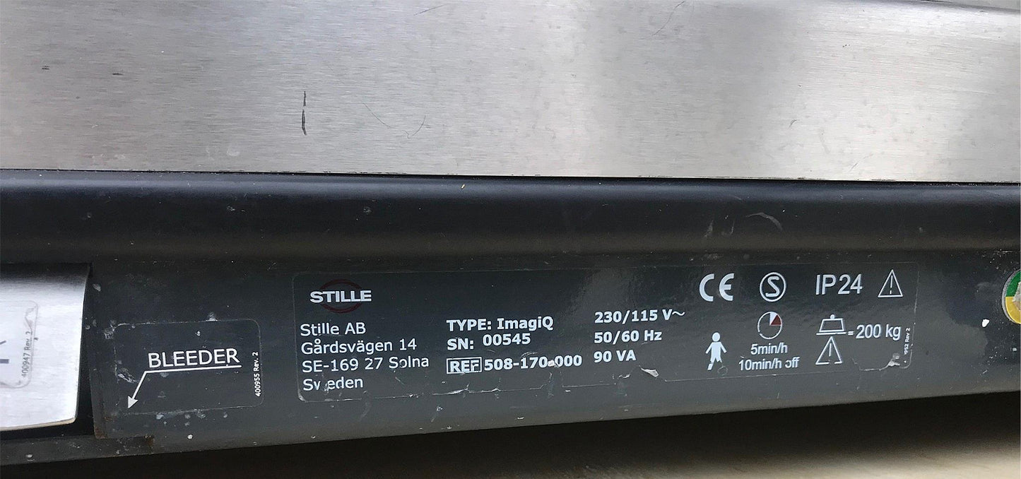 STILLE ImagiQ VASCULAR IMAGE SURGIGRAPHIC C-ARM TABLE WATCH VIDEO