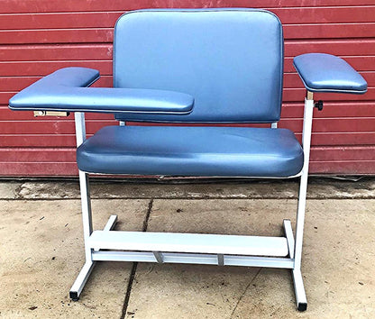 BARIATRIC PHLEBOTOMY BLOOD DRAW CHAIR CUSTOM COMFORT MEDTEK FOOT REST FREE SHIP