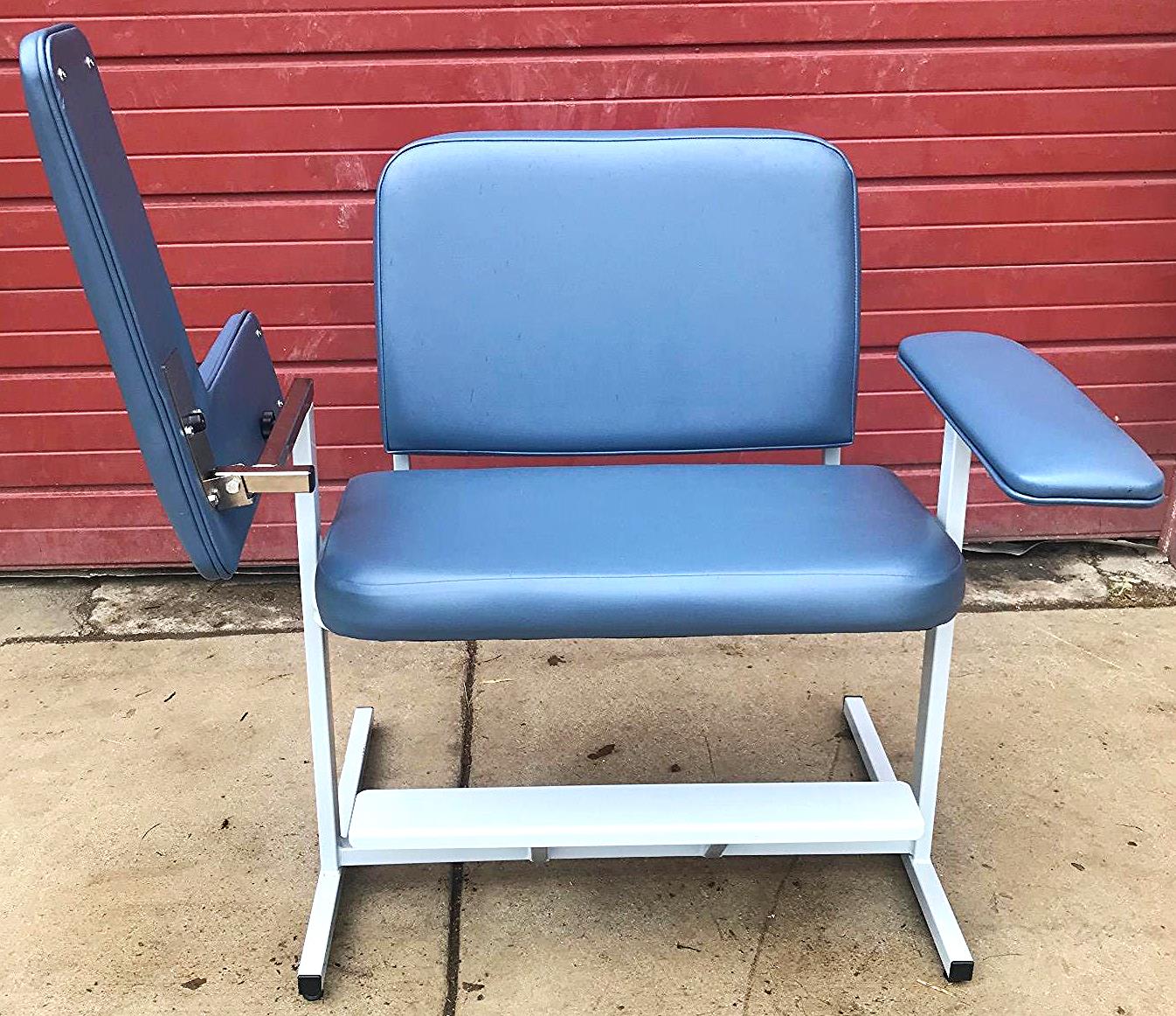 BARIATRIC PHLEBOTOMY BLOOD DRAW CHAIR CUSTOM COMFORT MEDTEK FOOT REST FREE SHIP