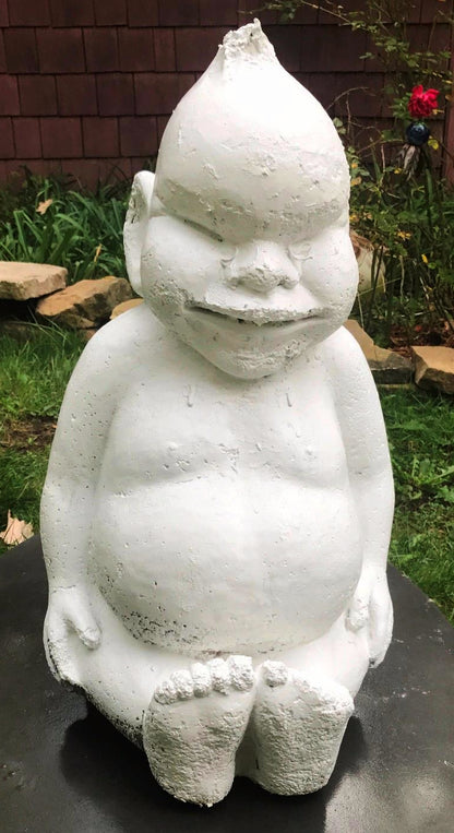 RareVintage BELLIKEN 28"h x 16.5"w x 18"d GOOD LUCK BIG CONCRETE STATUE FREESHIP