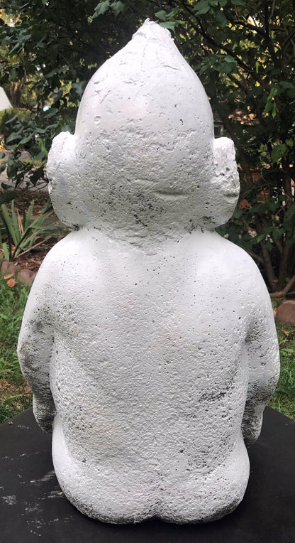 RareVintage BELLIKEN 28"h x 16.5"w x 18"d GOOD LUCK BIG CONCRETE STATUE FREESHIP