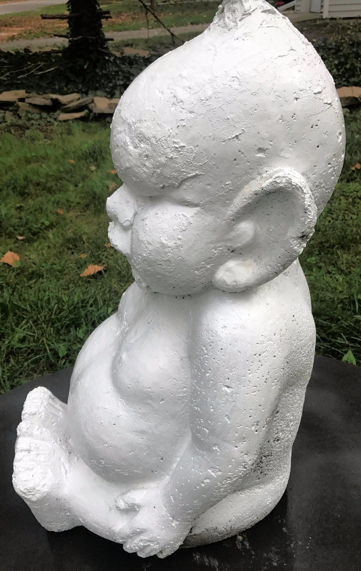 RareVintage BELLIKEN 28"h x 16.5"w x 18"d GOOD LUCK BIG CONCRETE STATUE FREESHIP