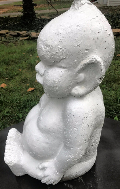 RareVintage BELLIKEN 28"h x 16.5"w x 18"d GOOD LUCK BIG CONCRETE STATUE FREESHIP