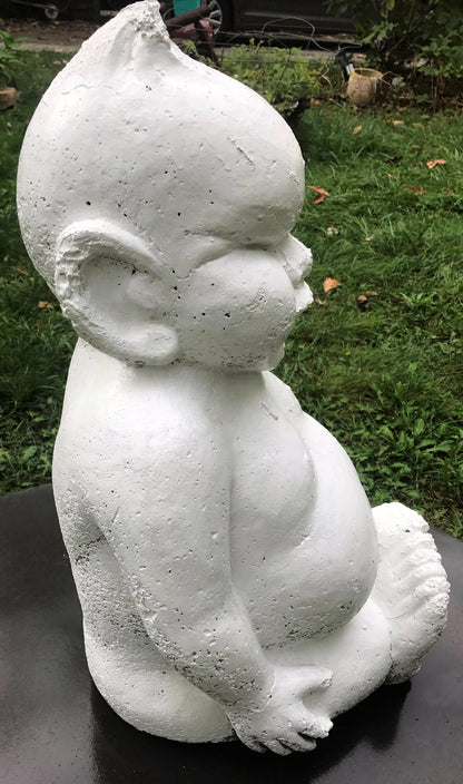 RareVintage BELLIKEN 28"h x 16.5"w x 18"d GOOD LUCK BIG CONCRETE STATUE FREESHIP