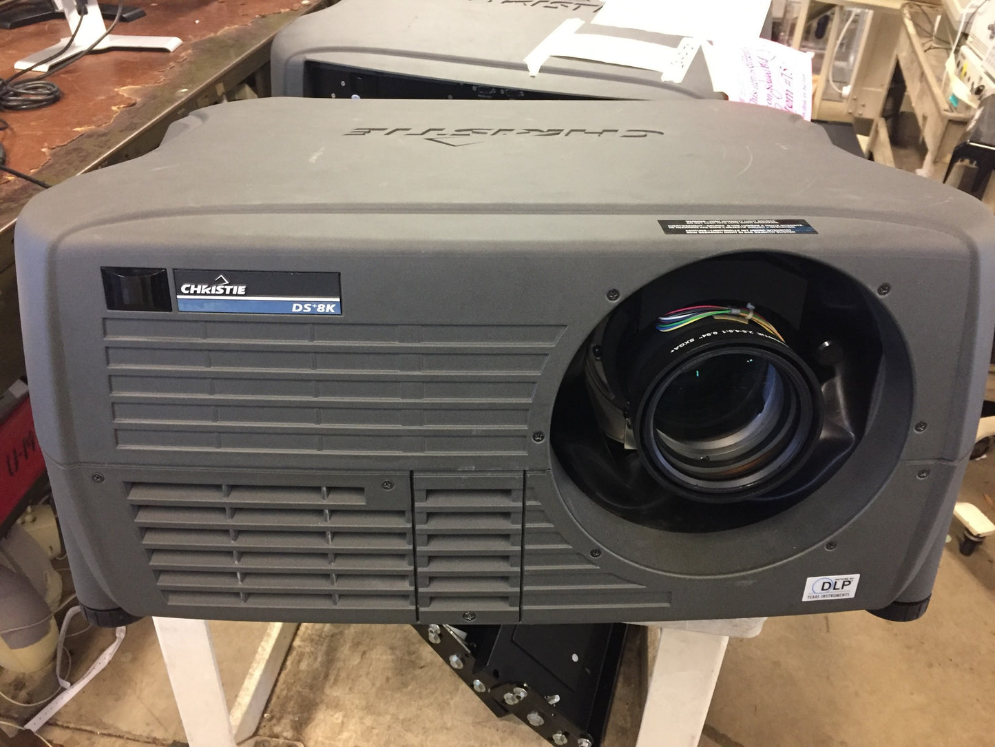 CHRISTIE DS+8K  3-DLP XGA PROJECTOR 230hours REMOTE & MOUNT WATCH VIDEO FREESHIP