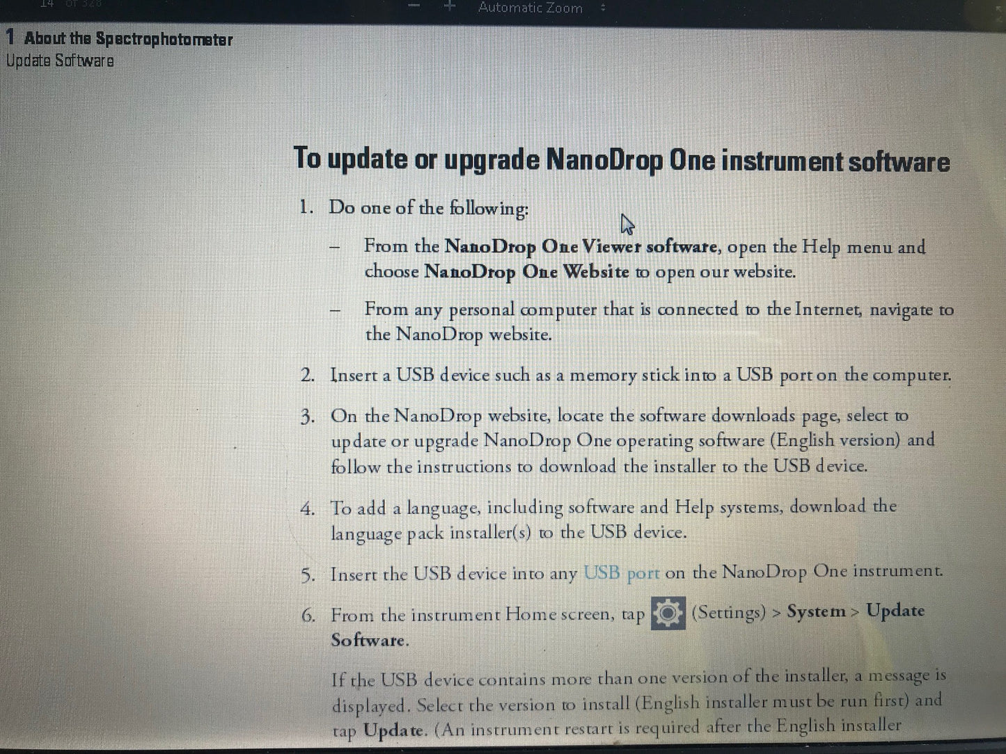 THERMO NANODROP ND-1000 SPECTROPHOTOMETER UV/VIS 100%Test 90day WARRANTY