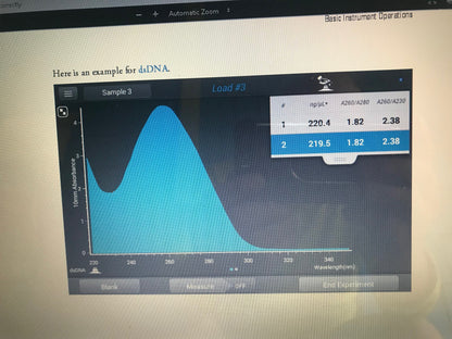 THERMO NANODROP ND-1000 SPECTROPHOTOMETER UV/VIS 100%Test 90day WARRANTY