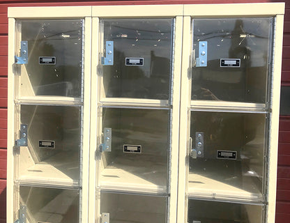 U-LINE CLEAR VIEW EXAMINATION SEE THROUGH STORAGE LOCKER