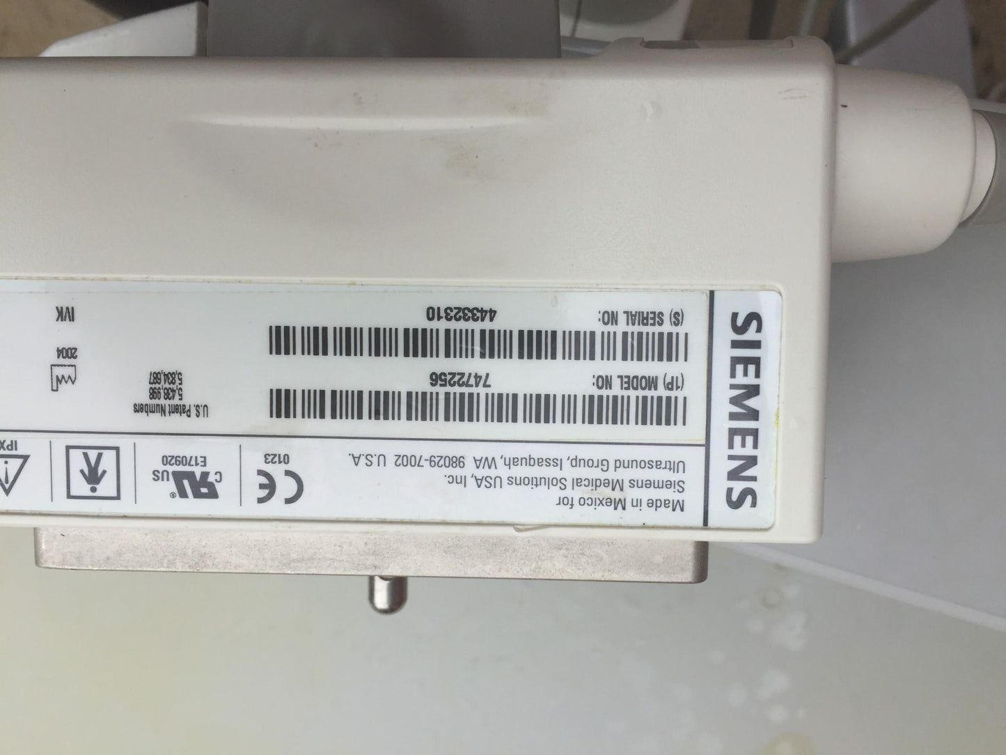 SIEMENS AUCSON ANTARES PREMIUM EDITION ULTRASOUND & VFX 13.5 CH6-2 4-1 PROBE