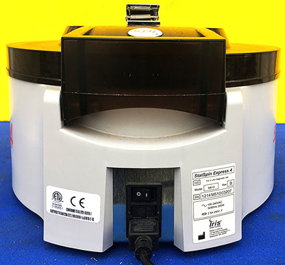 BECKMAN IRIS STATSPIN EXPR 4 M510 TUBE ROTOR RTH8 GEL CENTRIFUGE WATCH VIDEO