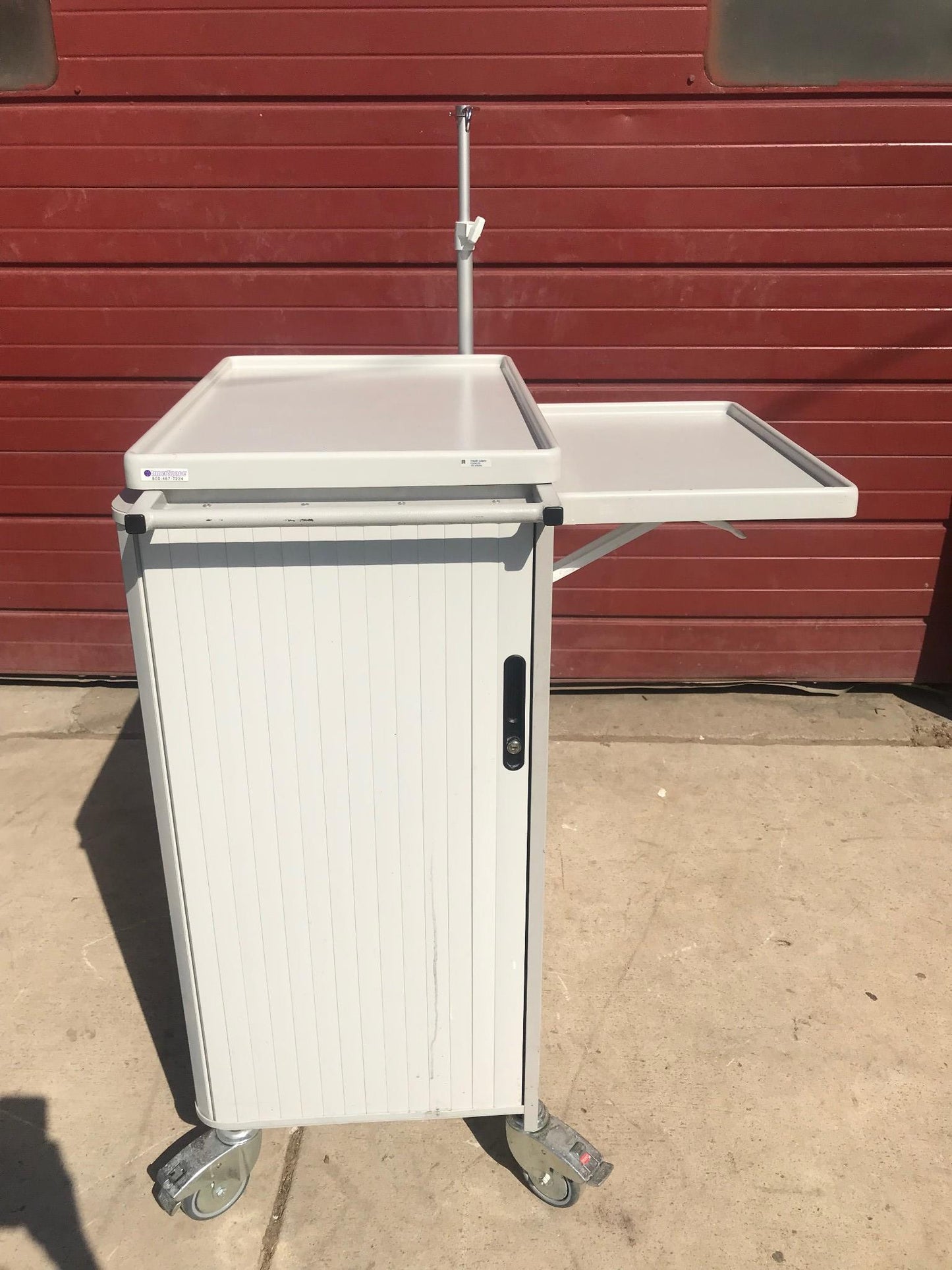 INNERSPACE 3750TT SLIM PROCEDURE SUPPLY MEDICAL CART Accessory Package w/Key