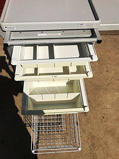 INNERSPACE 3750TT SLIM PROCEDURE SUPPLY MEDICAL CART Accessory Package w/Key