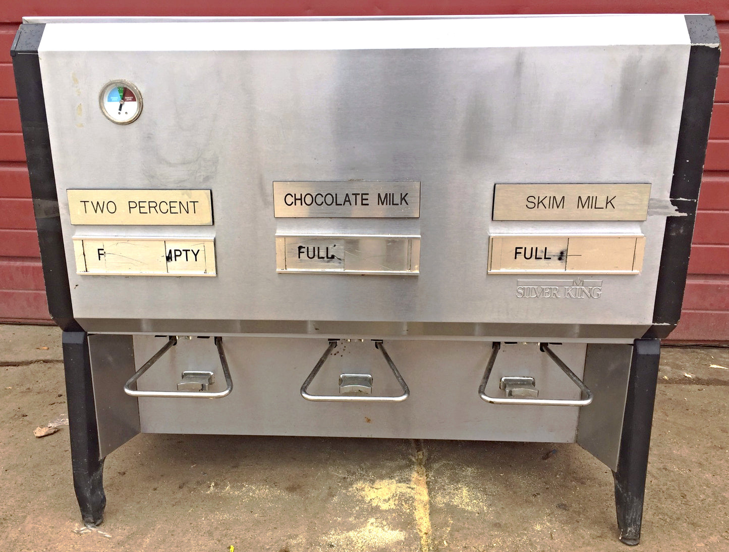 SILVER KING SK-15MAJ REFRIGERATED COMMERCIAL MILK BEVERAGE 3 VALVE DISPENSER