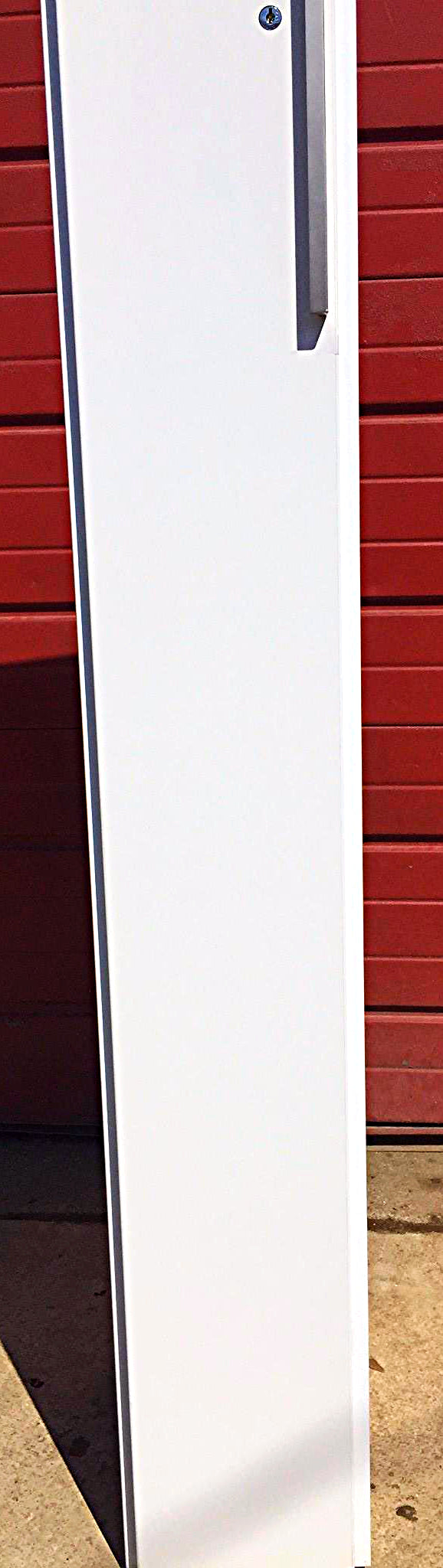 KNOLL OFFICE FURNITURE WHITE LAMINATE STORAGE LOCKER CLOSET TOWER FREE SHIP