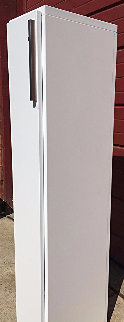 KNOLL OFFICE FURNITURE WHITE LAMINATE STORAGE LOCKER CLOSET TOWER FREE SHIP
