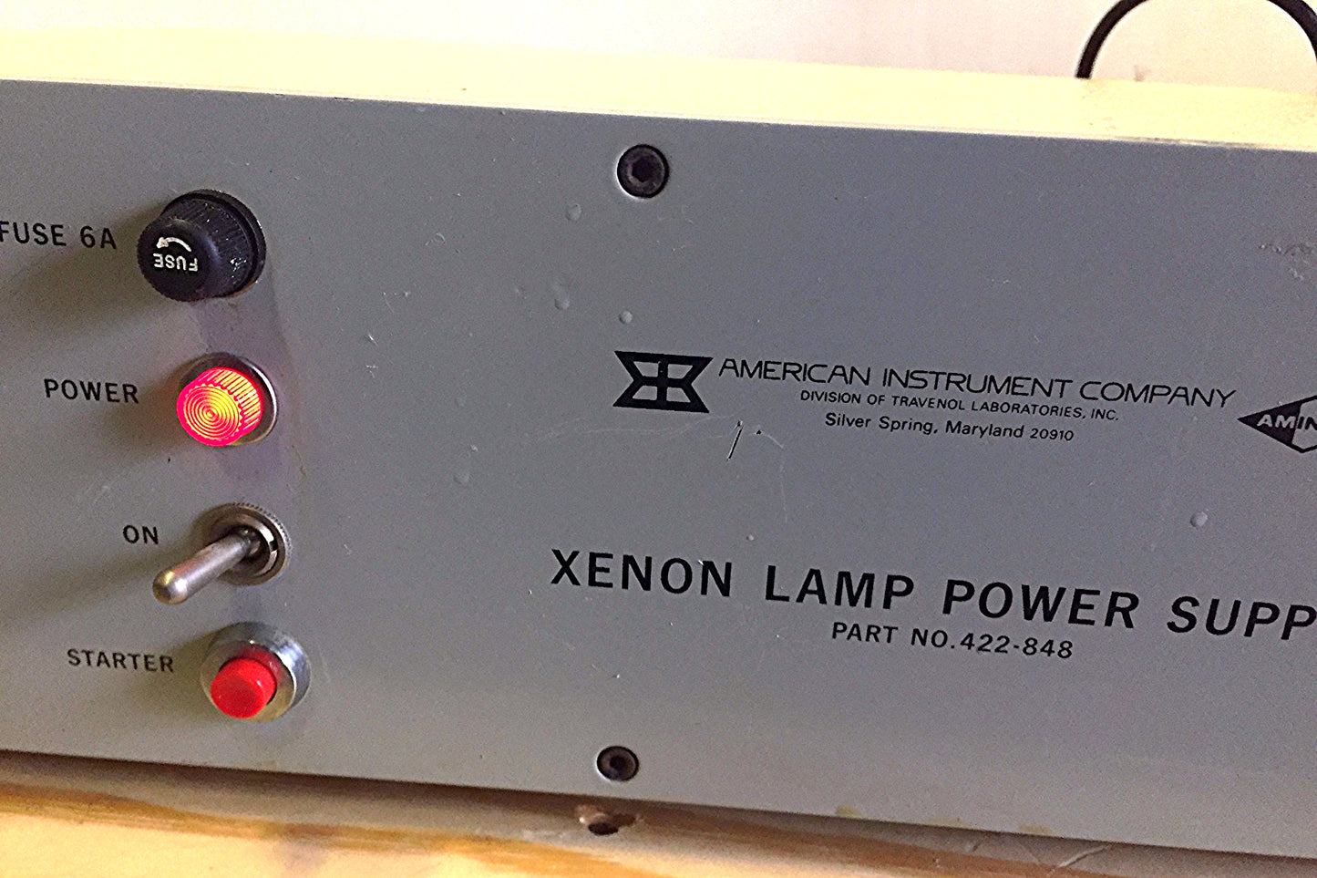 AMINCO XENON LAMP IREM A2-150N HIGH VOLTAGE STARTER MICROSCOPE POWER SUPPLY FREE
