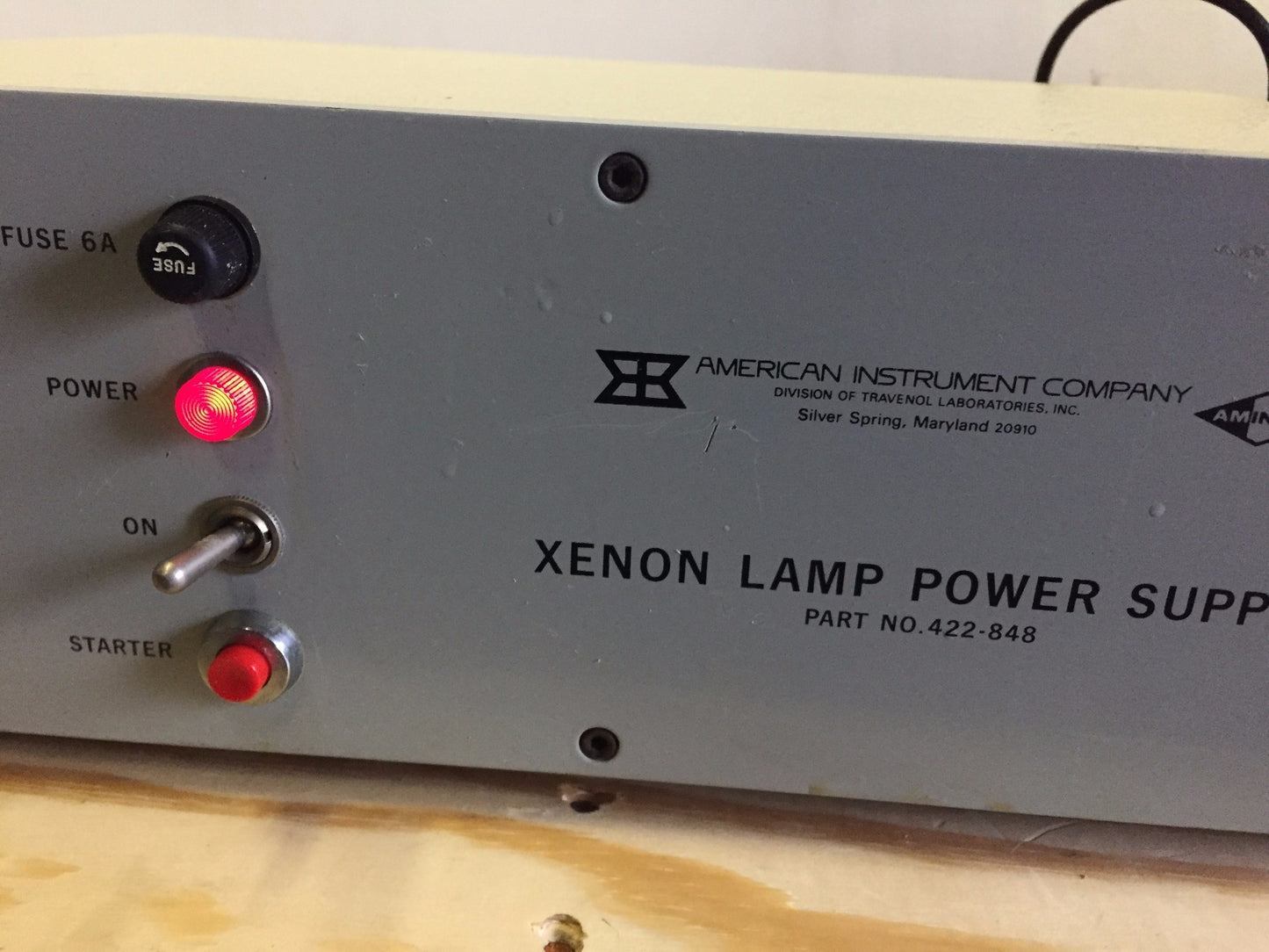 AMINCO XENON LAMP IREM A2-150N HIGH VOLTAGE STARTER MICROSCOPE POWER SUPPLY FREE