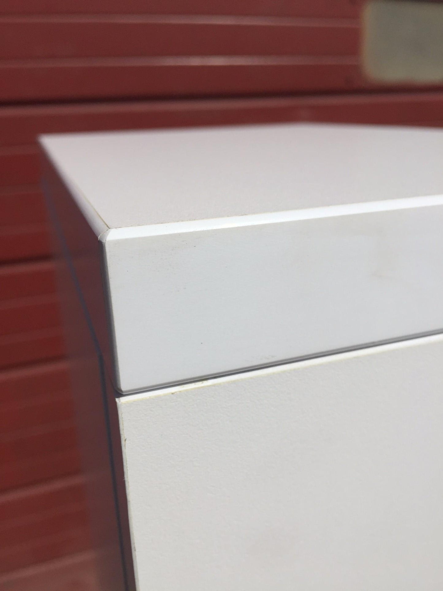 KNOLL OFFICE FURNITURE WHITE LAMINATE STORAGE LOCKER CLOSET TOWER FREE SHIP