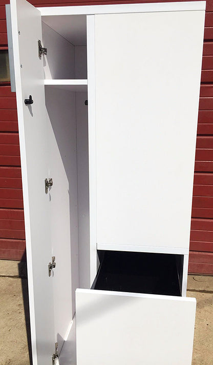 LOT OF KNOLL OFFICE FURNITURE WHITE LAMINATE  DESK LOCKER TOWER FILE CABINET