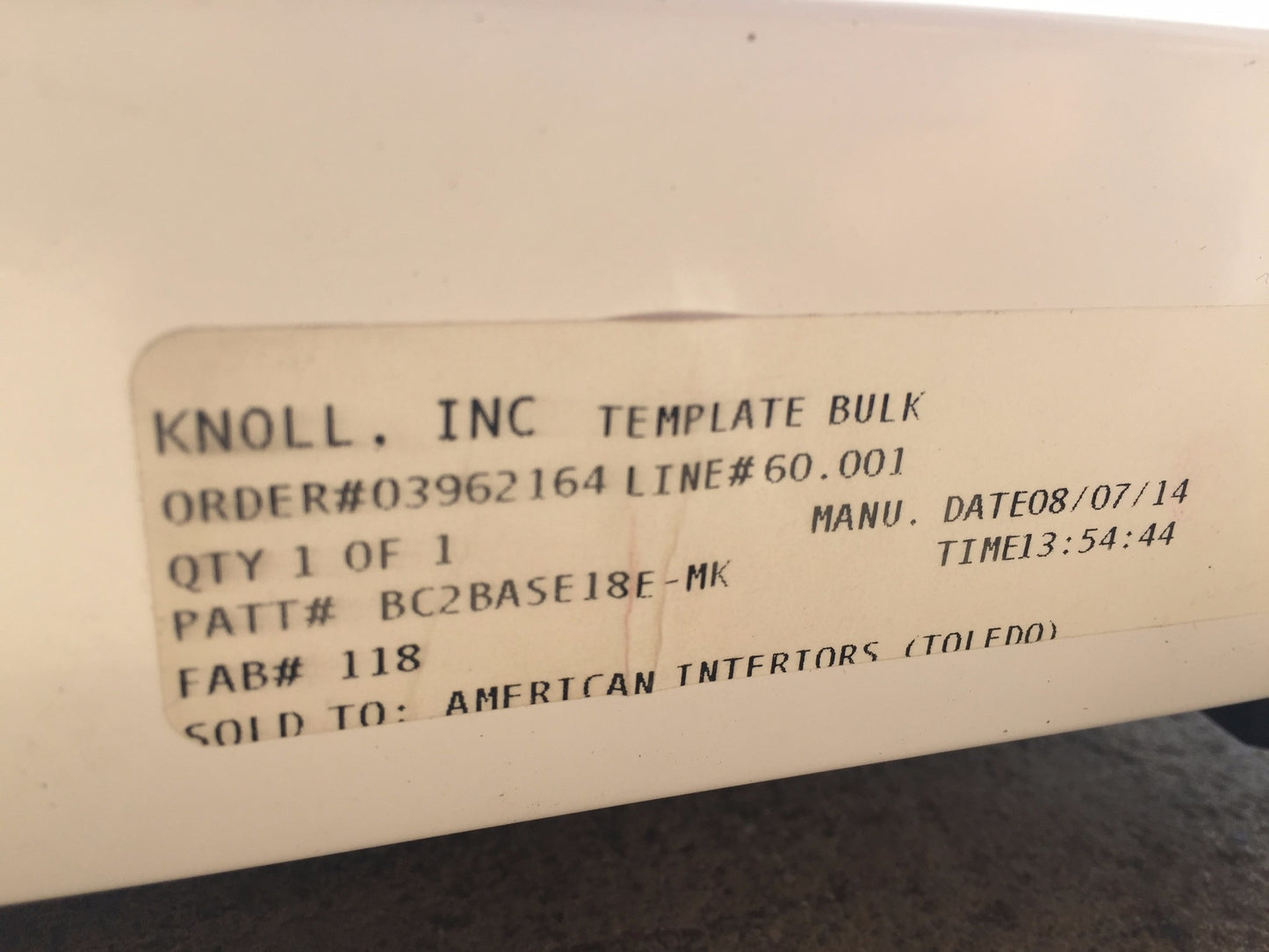 KNOLL OFFICE FURNITURE WHITE LAMINATE STORAGE 2 DRAWER 3 SHELF CABINET FREE SHIP